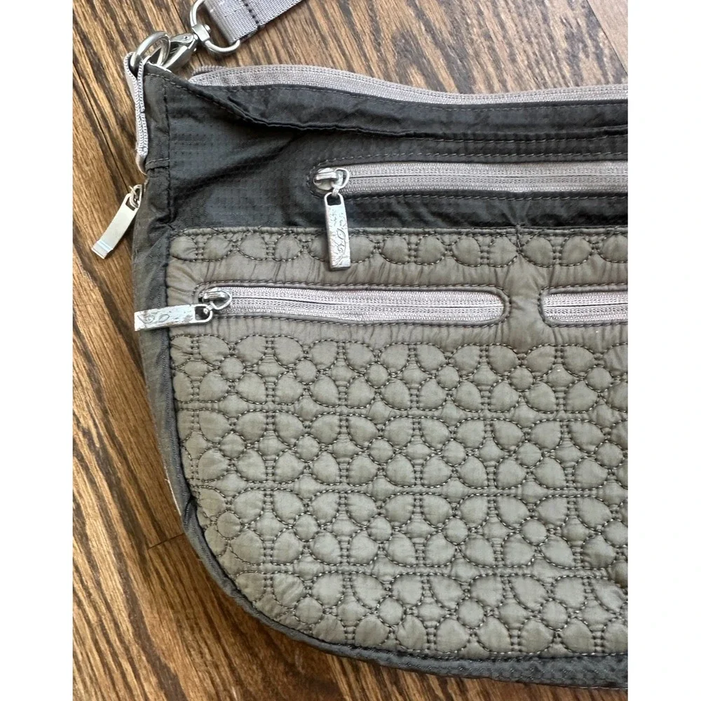 Sherpani Quilted Olive Green Anti-Theft Travel Crossbody Bag RFID Blocking